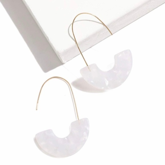 2/$20 BaubleBar Style Acrylic Hoops Earrings - Picture 4 of 4